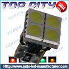 Topcity Newest Euro Error Free Canbus T10 4SMD 5050 Canbus 18LM Cold white - Canbus led